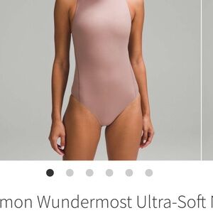 Lululemon Nulu High Neck Bodysuit in Twilight Rose